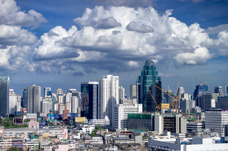 Bangkok, Thailand. 3 September 2017 - The top-view photo taken on the top floor of Baiyoke 2 Tower.のeditorial素材