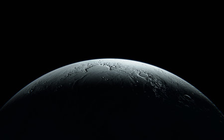 The moon phases in dark