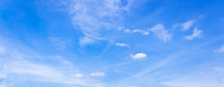 Beautiful dramatic blue sky 