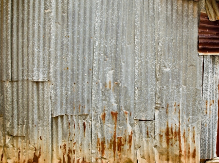 Old zinc fence background の写真素材