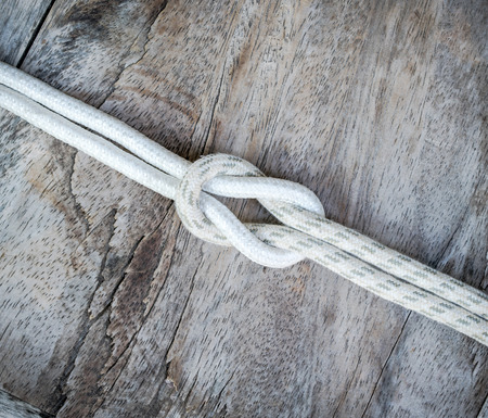 old wooden boards with ship ropeの写真素材