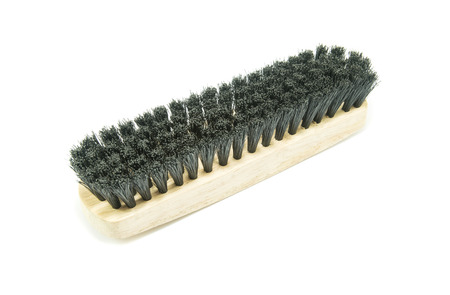 washing brush on white backgroundの写真素材