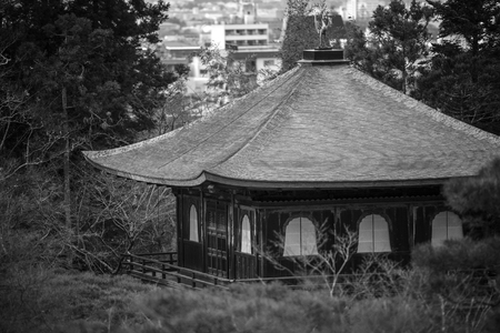 Kyoto Silver Pavillion Ginkakuji temple, Japanの写真素材