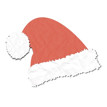 santas cap paper craftの写真素材