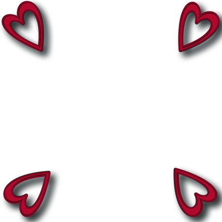 Valentines Day background with heartsの写真素材