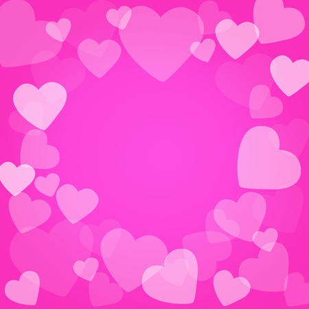 Valentines Day background with heartsの写真素材