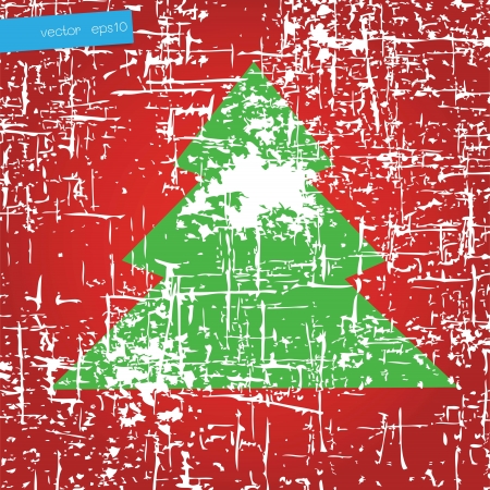 Christmas tree vectorのイラスト素材