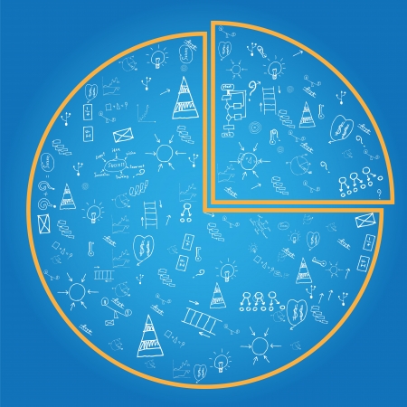 Drawing business plan concept ideaのイラスト素材