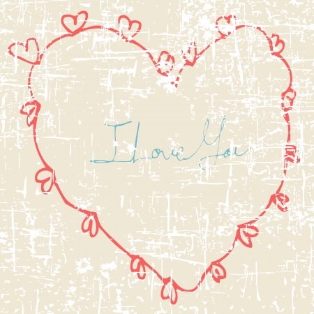 Drawing heart for valentineのイラスト素材