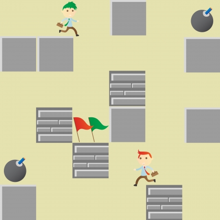 Competitive Businessmanのイラスト素材