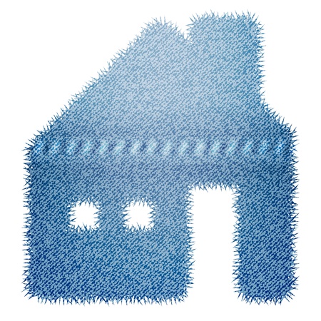Home icon of jeanのイラスト素材