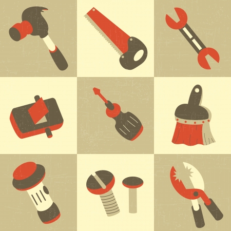 Hand Tool Iconsのイラスト素材