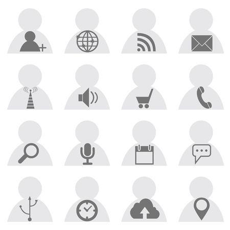 Social iconsのイラスト素材