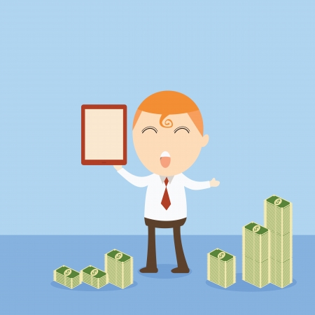 Businessman moneyのイラスト素材