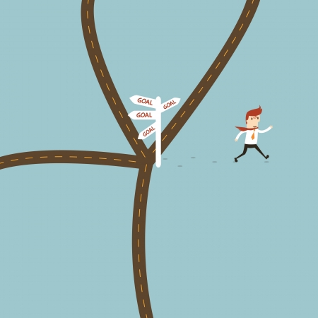 Businessman choice のイラスト素材