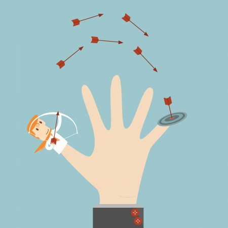 Businessman targetのイラスト素材