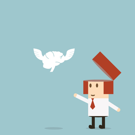 Businessman freedom ideaのイラスト素材