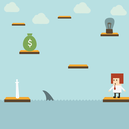 Businessman gameのイラスト素材