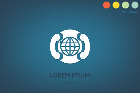 Business phone icon, vector eps10のイラスト素材