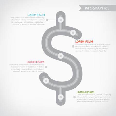 Business design infographicsのイラスト素材
