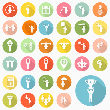 Set of business icons designのイラスト素材