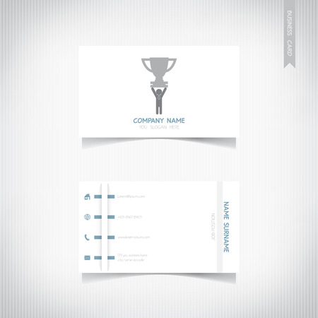 Business card template setのイラスト素材