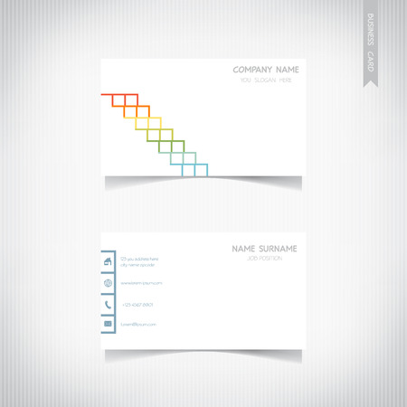 Business card template setのイラスト素材