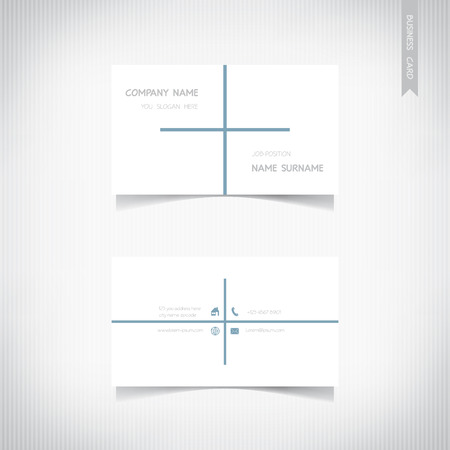 Business card template setのイラスト素材