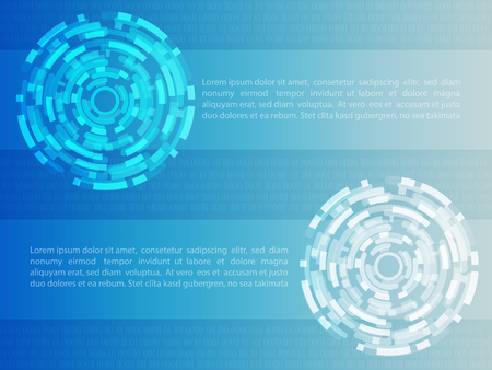 Cyber security Concept  on Abtract Technology background. Vector illustrationのイラスト素材