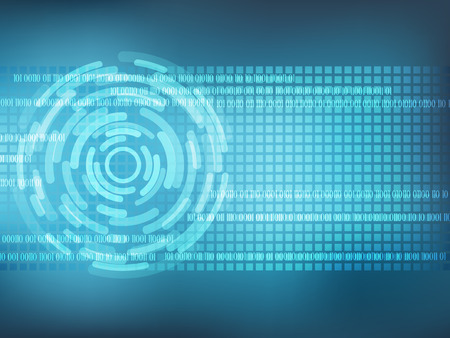 Cyber security Concept  on Abtract Technology background. Vector illustrationのイラスト素材