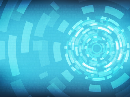 Cyber security Concept  on Abtract Technology background. Vector illustrationのイラスト素材
