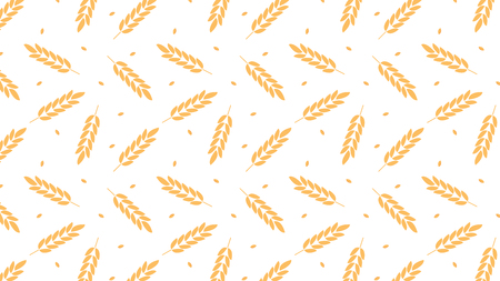oat pattern vector. wallpaper. free space for text. copy space. rice symbol.のイラスト素材