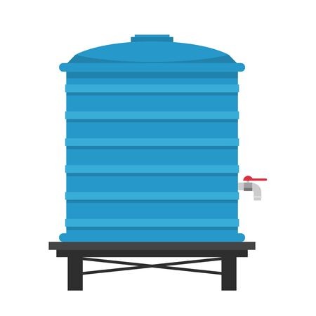 Water tank vector. water tank on white background.のイラスト素材