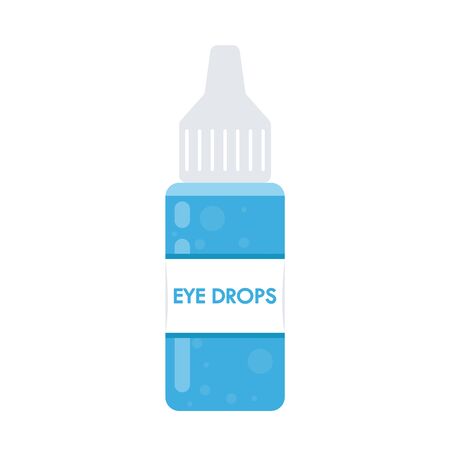 Eye drops vector. symbol. Eye drops on white background.のイラスト素材