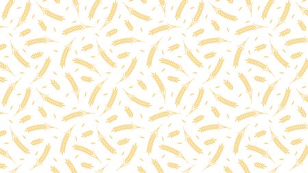 Oat pattern wallpaper. oat symbol. free space for text. rice sign. Rice pattern wallpaper.のイラスト素材