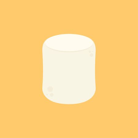 Marshmallow cartoon vector. free space for text. wallpaper. background.のイラスト素材