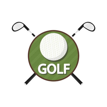 Golf  design. Golf vector on white background.のイラスト素材