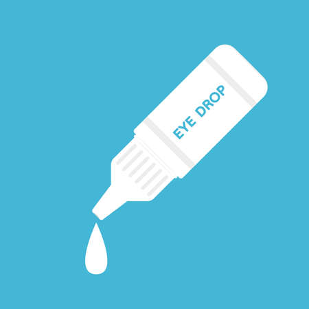 Eye drops vector. Eye drops cartoon vector.のイラスト素材