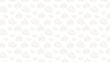 Garlic pattern wallpaper. Garlic vector. wallpaper. Garlic symbol vector.
