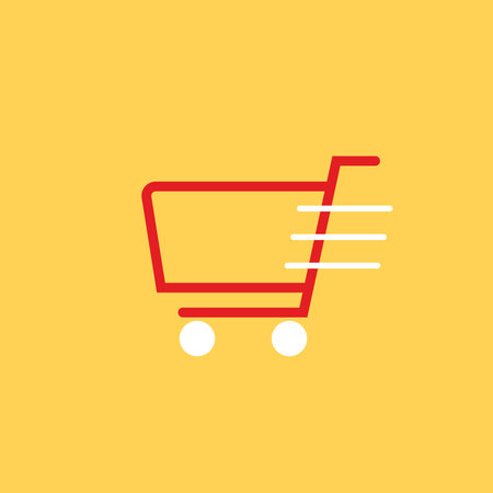 Cart symbol vector. Shopping logo design.のイラスト素材
