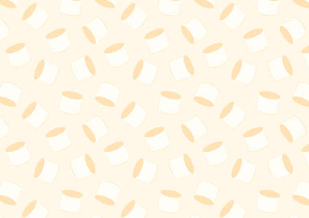 Marshmallow pattern wallpaper. background. marshmallow vector.のイラスト素材