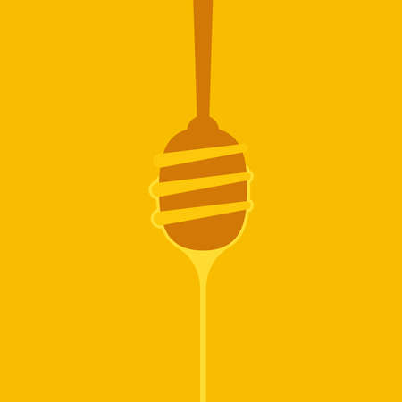 Honey dripper symbol vector.のイラスト素材