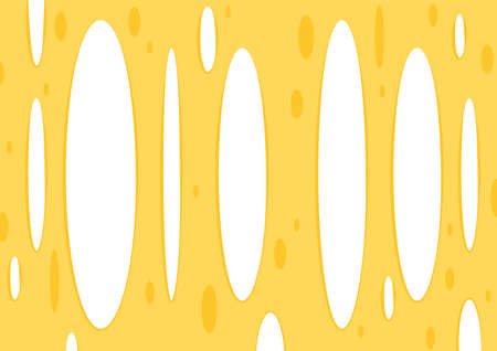 Cheese vector. wallpaper. background. cheese stretch. cheese on white background. Cheese frame.のイラスト素材