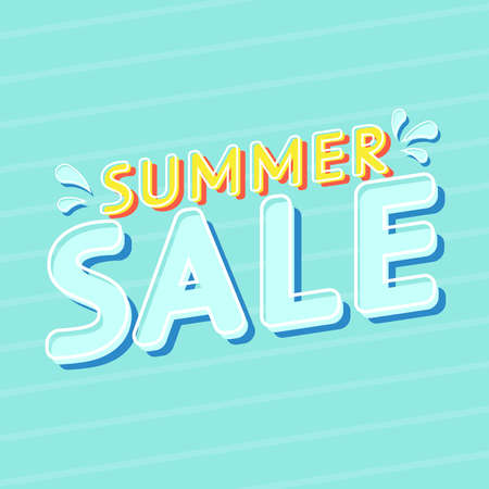 Special Summer Sale Label. Summer Sale poster design.のイラスト素材