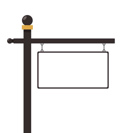Old urban road signpost engraving vector. free space for text. copy space.のイラスト素材