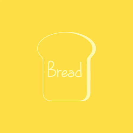 Toast logo. Bread vector. Bread symbol on white background.のイラスト素材