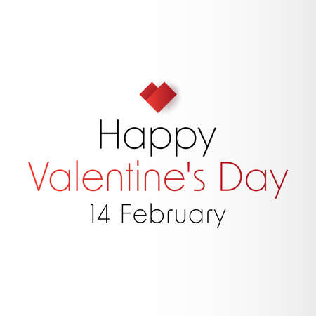 Valentine's day concept background. Vector illustration. Cute love banner or greeting card.のイラスト素材