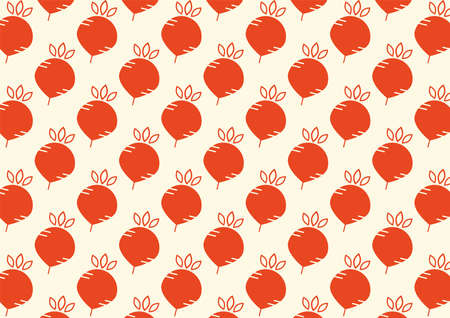 Radish symbol vector. Radish icon pattern wallpaper.のイラスト素材