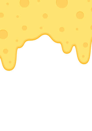 Cheese vector. wallpaper. background. cheese stretch. cheese on white background. Cheese frame.のイラスト素材