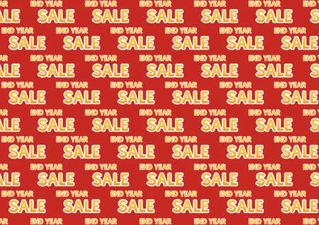 Sale sign pattern wallpaper. background. sale backdrop. End year sale.のイラスト素材